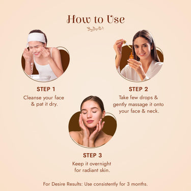 Vasu Facial Beauty Oil enriched with Kumkumadi Tailam - 100% Natural Face Oil, Gives Natural Glow to Your Face, A Unique Blend of 5 Precious Oils with Potent Herbs - 25 ml